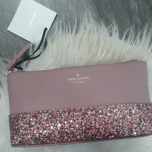 Kate spade | Pink Sparkley Makeup Bag